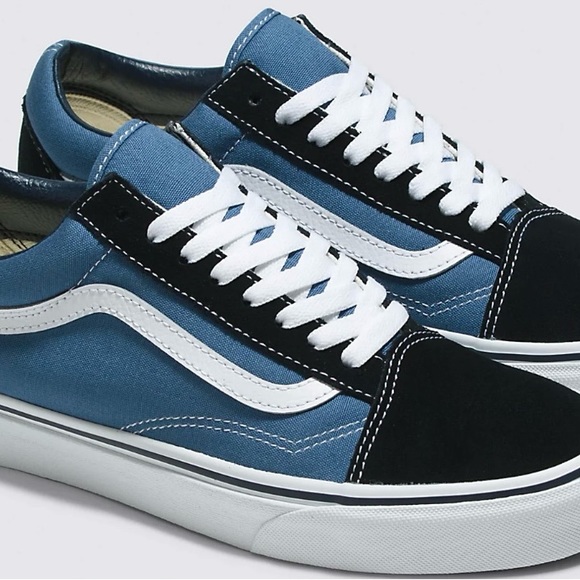 Old Skool Vans - Blue & White - Picture 1 of 6